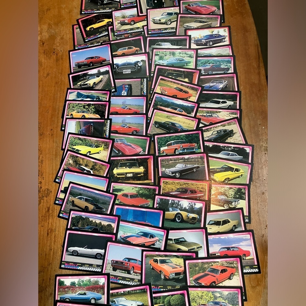 Vintage Muscle Cards Car Trading Cards Collection, set of 84 plus 3 - Picture 3 of 16